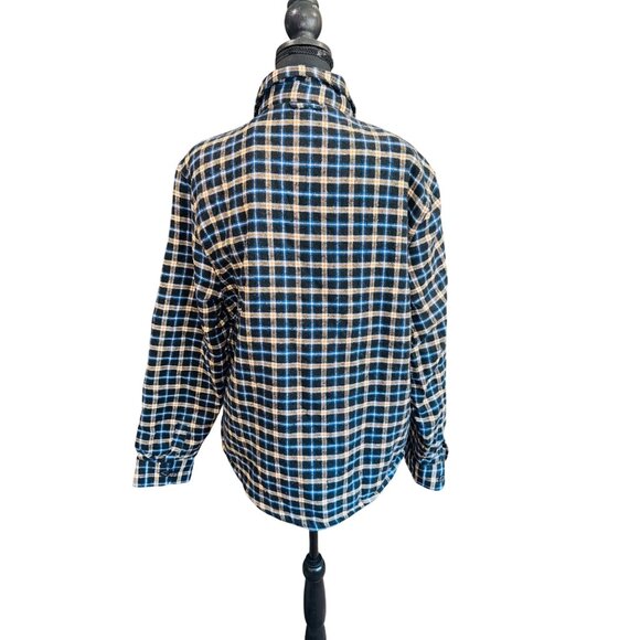 Jachs New York Mens Recycled Flannel Sherpa-Lined Plaid Shirt Jacket L Shacket - Picture 2 of 11